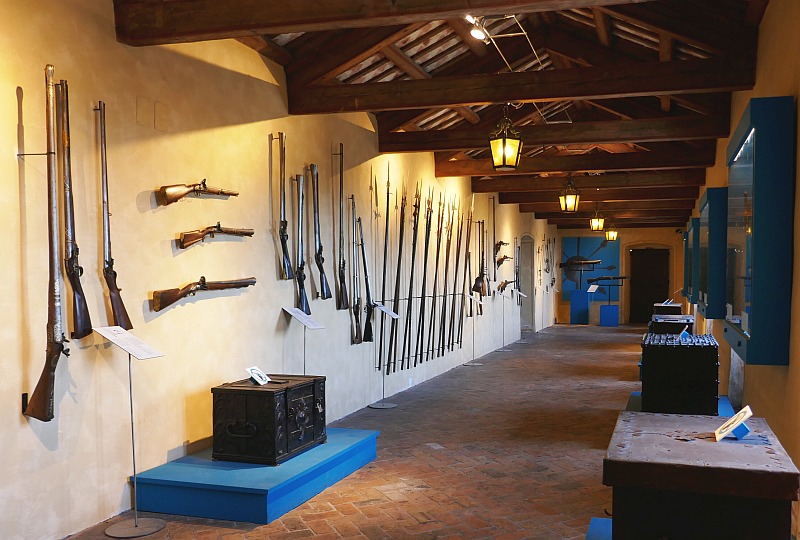 トリエステ、サン・ジュスト城の古武具展示
